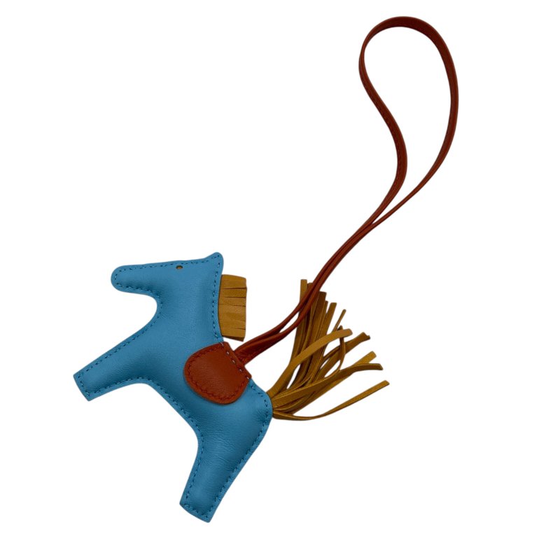 HERMES 愛馬仕 Rodeo MM 小羊皮 吊飾 拚色-4