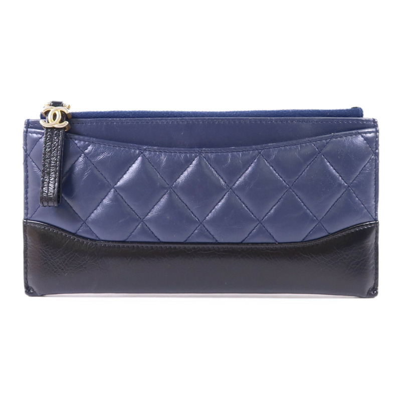 CHANEL 牛皮皮革Gabrielle Long Wallet長錢包-0