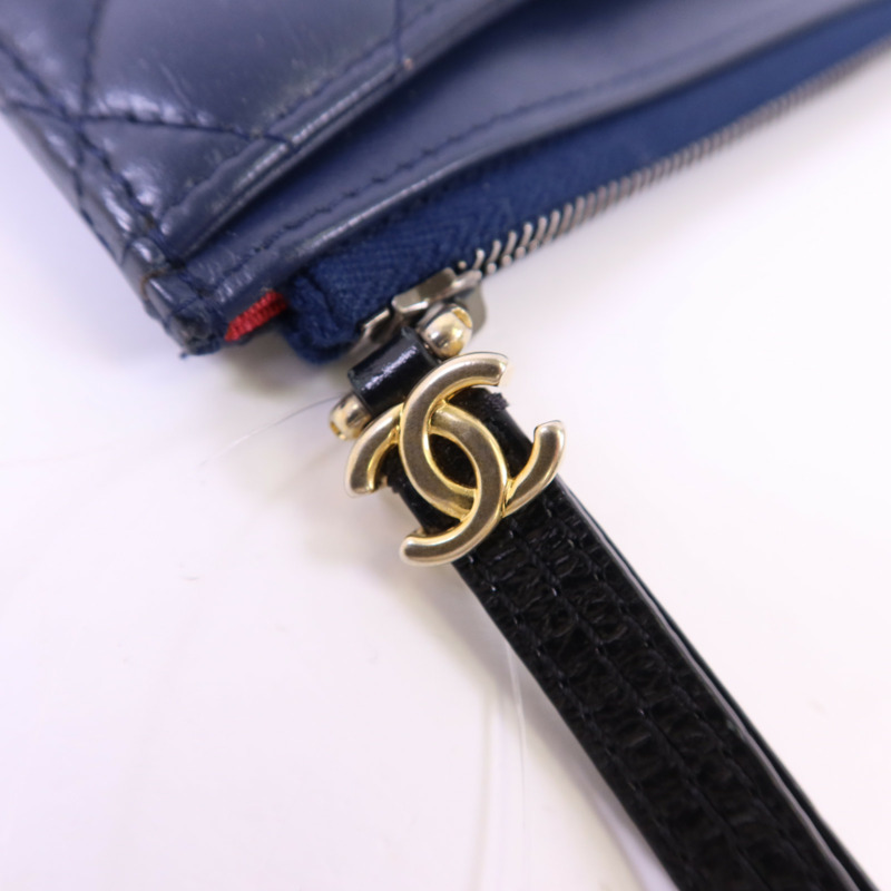 CHANEL 牛皮皮革Gabrielle Long Wallet長錢包-7