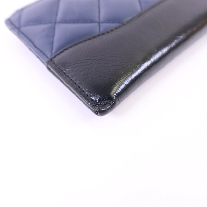 CHANEL 牛皮皮革Gabrielle Long Wallet長錢包-10