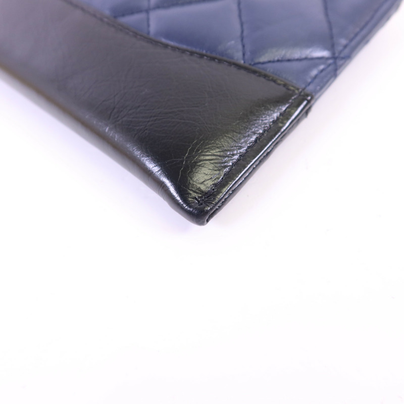 CHANEL 牛皮皮革Gabrielle Long Wallet長錢包-11