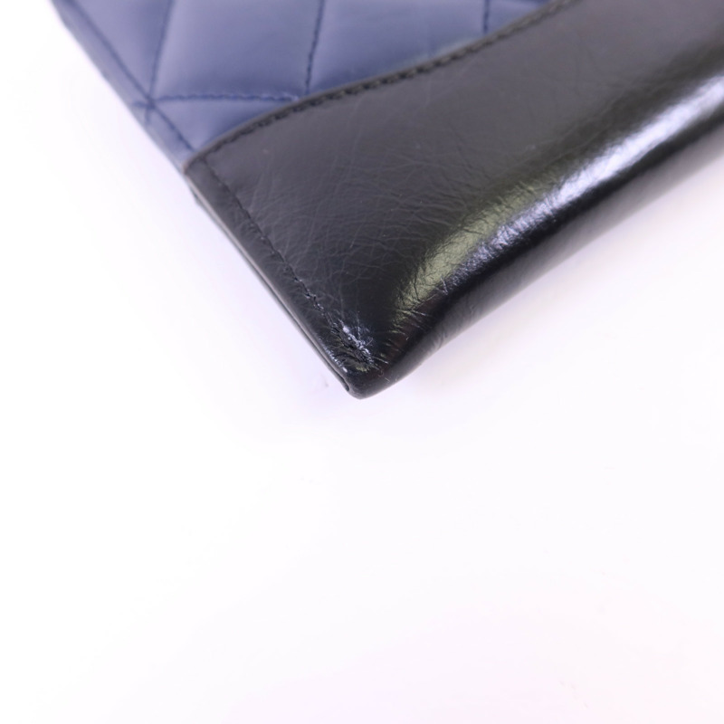 CHANEL 牛皮皮革Gabrielle Long Wallet長錢包-12