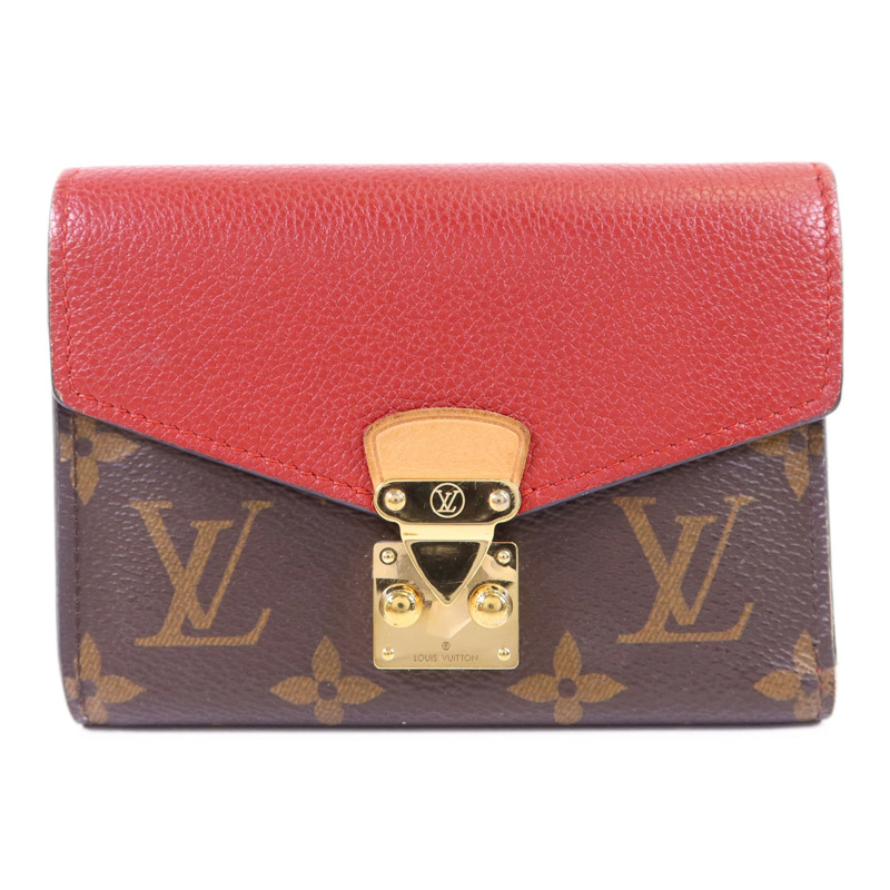 LOUIS VUITTON Monogram Pallas Compact Wallet金扣錢包-0