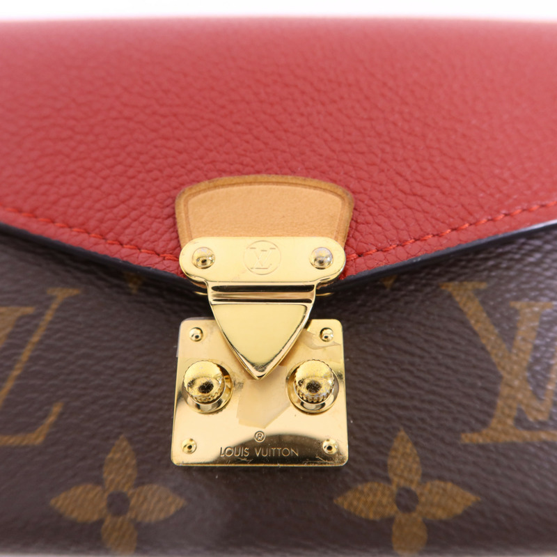 LOUIS VUITTON Monogram Pallas Compact Wallet金扣錢包-10