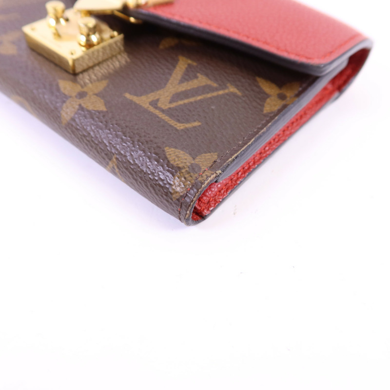 LOUIS VUITTON Monogram Pallas Compact Wallet金扣錢包-11