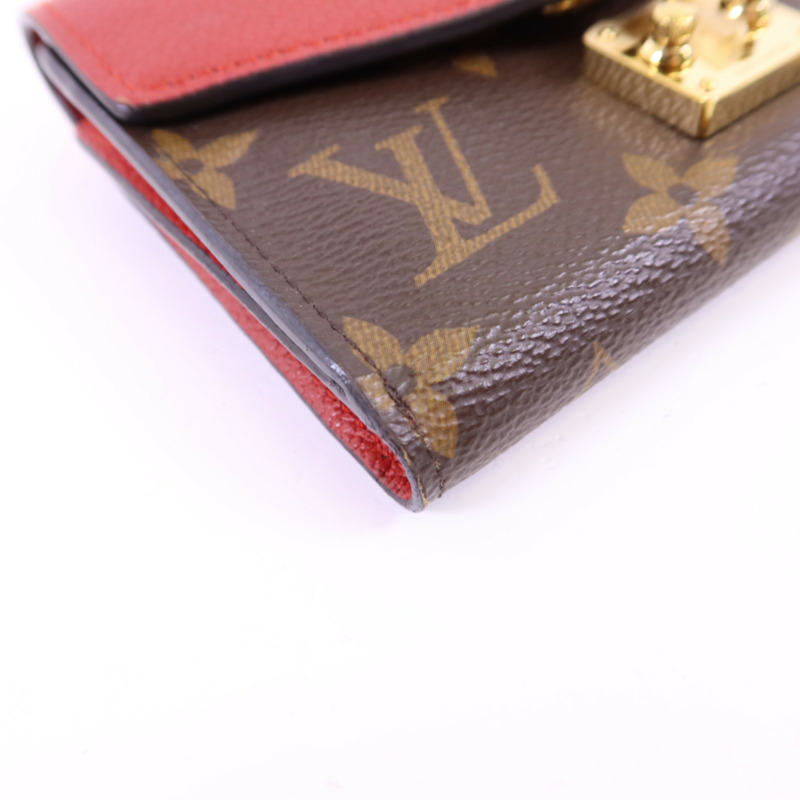 LOUIS VUITTON Monogram Pallas Compact Wallet金扣錢包-12