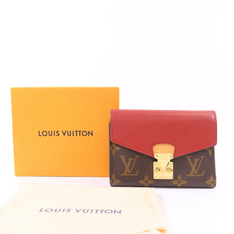 LOUIS VUITTON Monogram Pallas Compact Wallet金扣錢包-22
