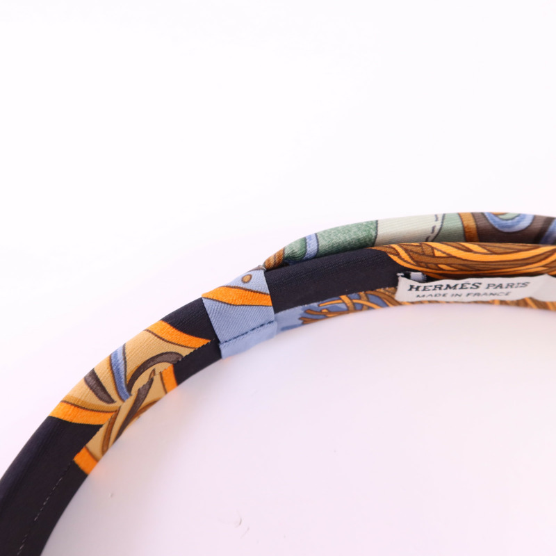 HERMES 絲質Hair Band髮帶-5