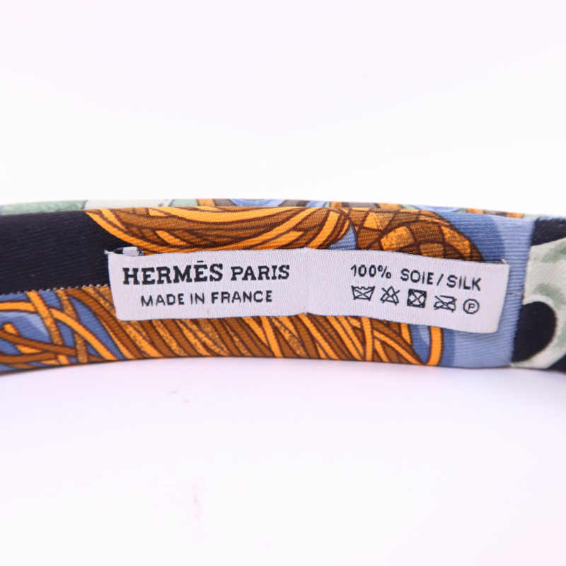 HERMES 絲質Hair Band髮帶-7