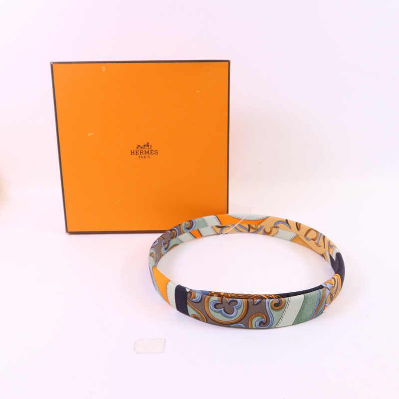 HERMES 絲質Hair Band髮帶-8