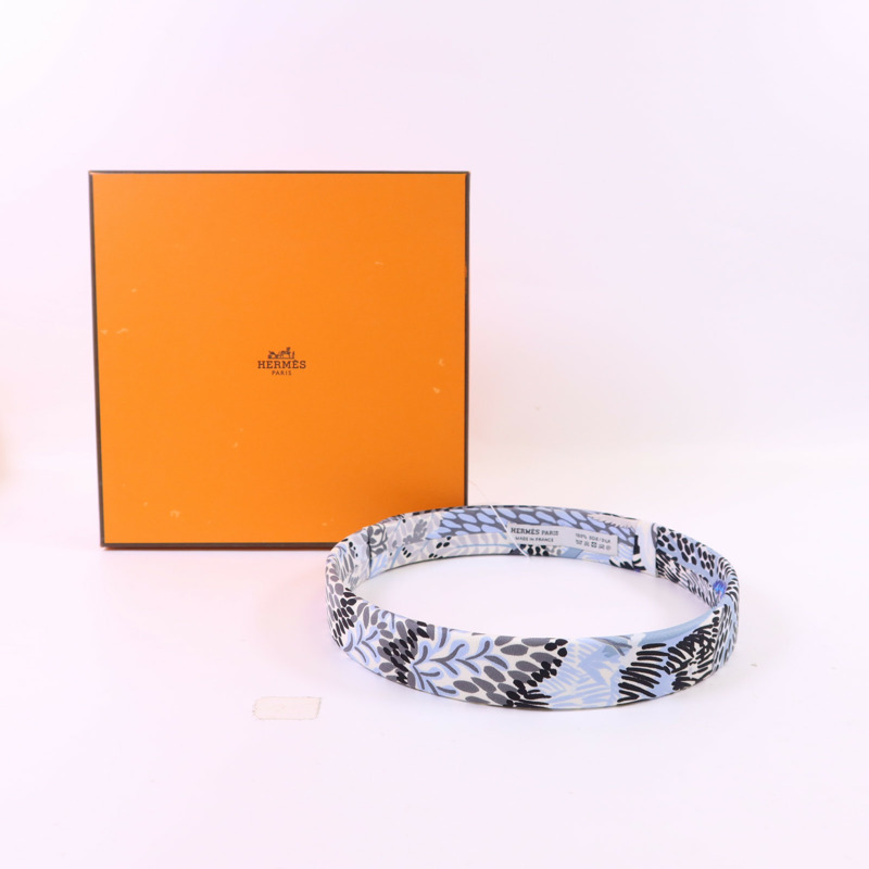 HERMES 絲質Hair Band髮帶-8