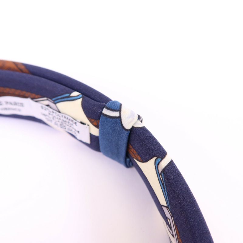 HERMES 絲質Hair Band髮帶-5