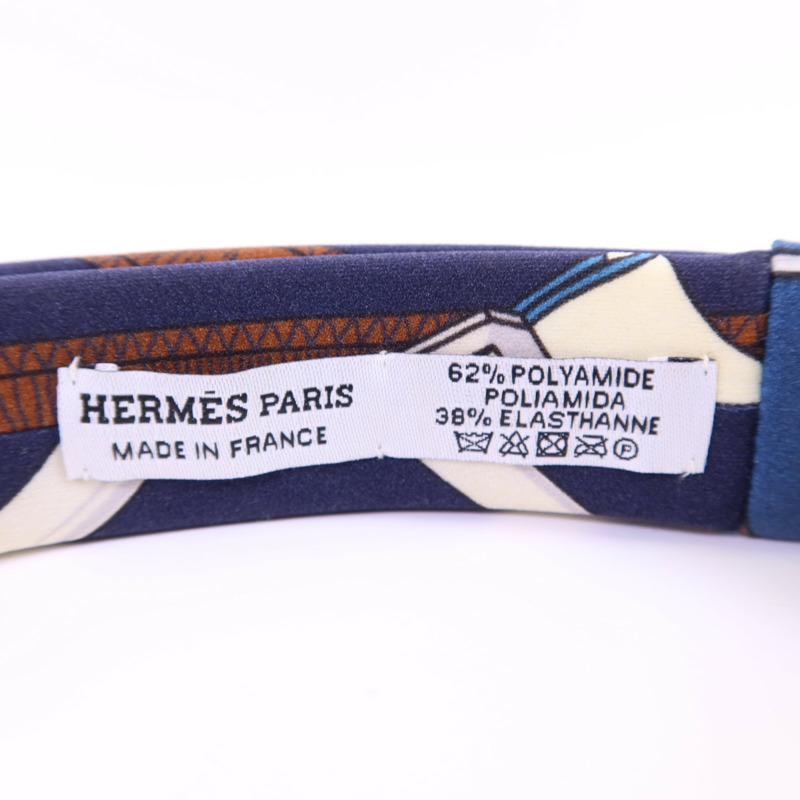 HERMES 絲質Hair Band髮帶-7