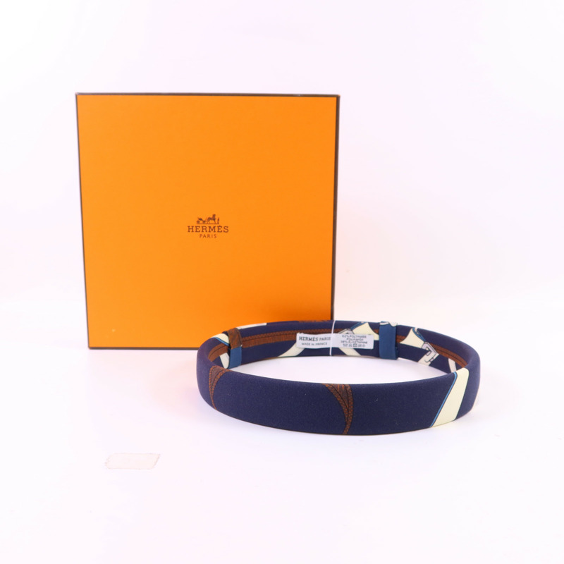 HERMES 絲質Hair Band髮帶-9