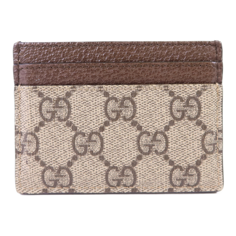 GUCCI 塗層帆布Card Case金扣卡片套-1