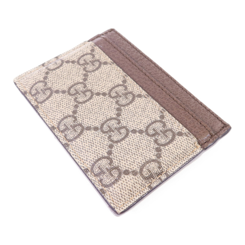 GUCCI 塗層帆布Card Case金扣卡片套-3
