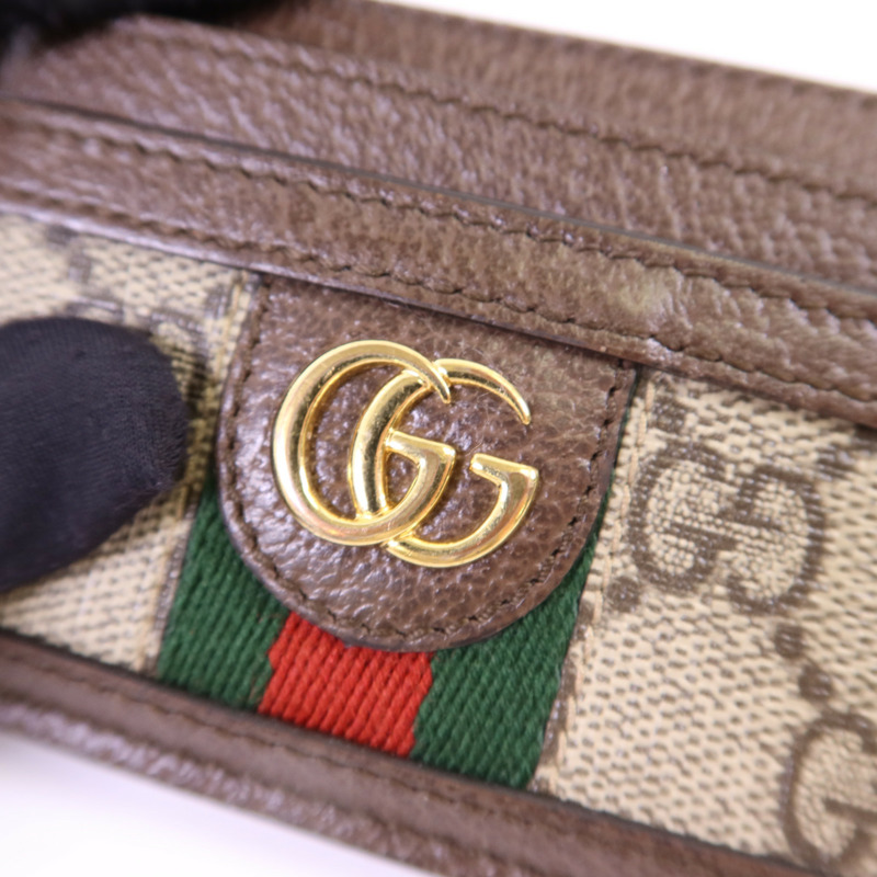 GUCCI 塗層帆布Card Case金扣卡片套-6