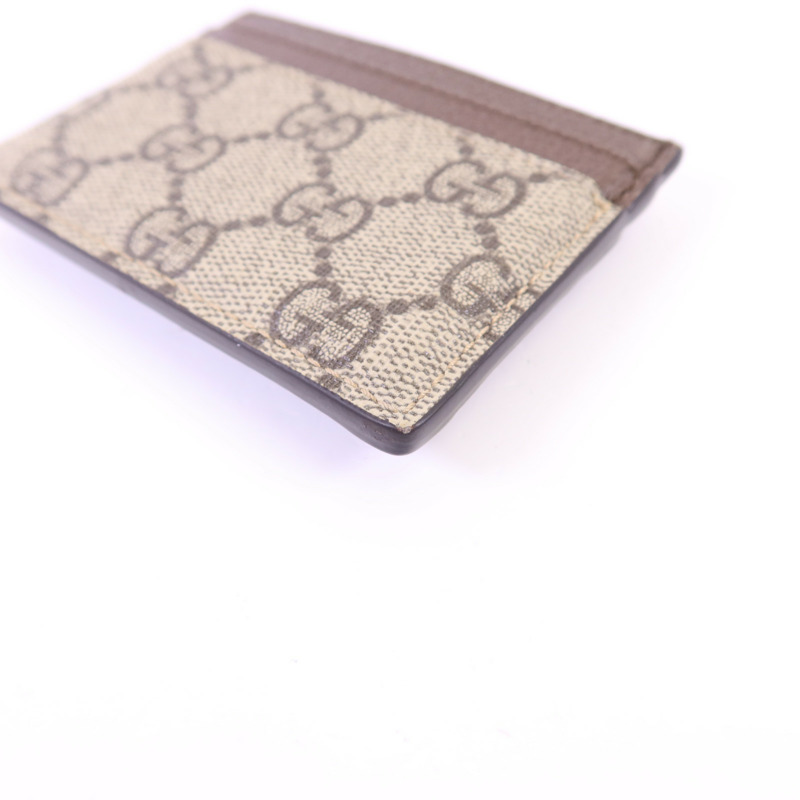 GUCCI 塗層帆布Card Case金扣卡片套-9