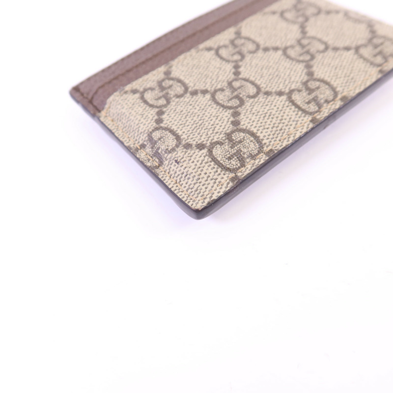GUCCI 塗層帆布Card Case金扣卡片套-10