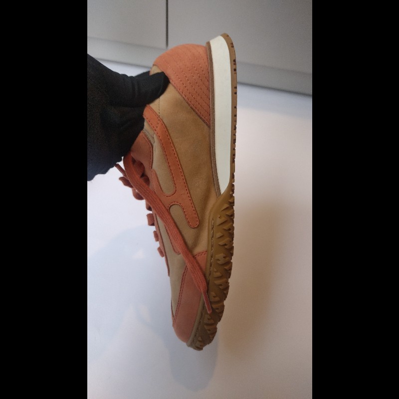 Hermes 橘邊駝麂皮jet 休閒鞋-9