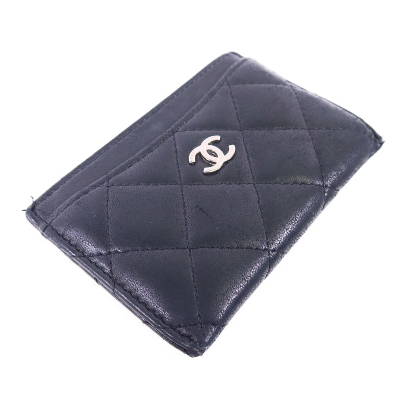 CHANEL 羊皮皮革Card Case銀扣卡片套-2