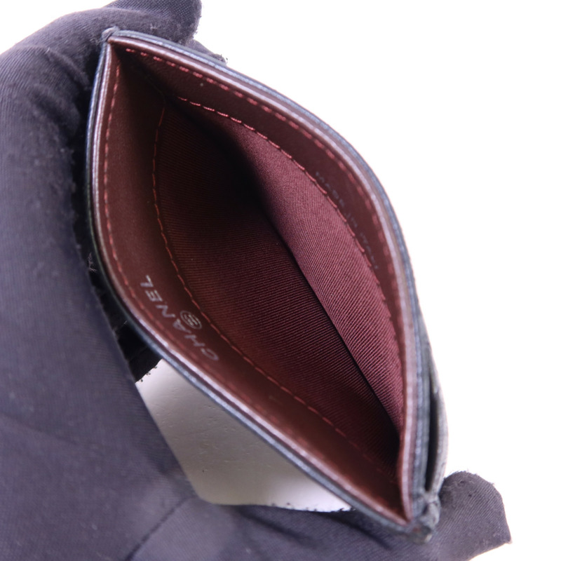 CHANEL 羊皮皮革Card Case銀扣卡片套-4