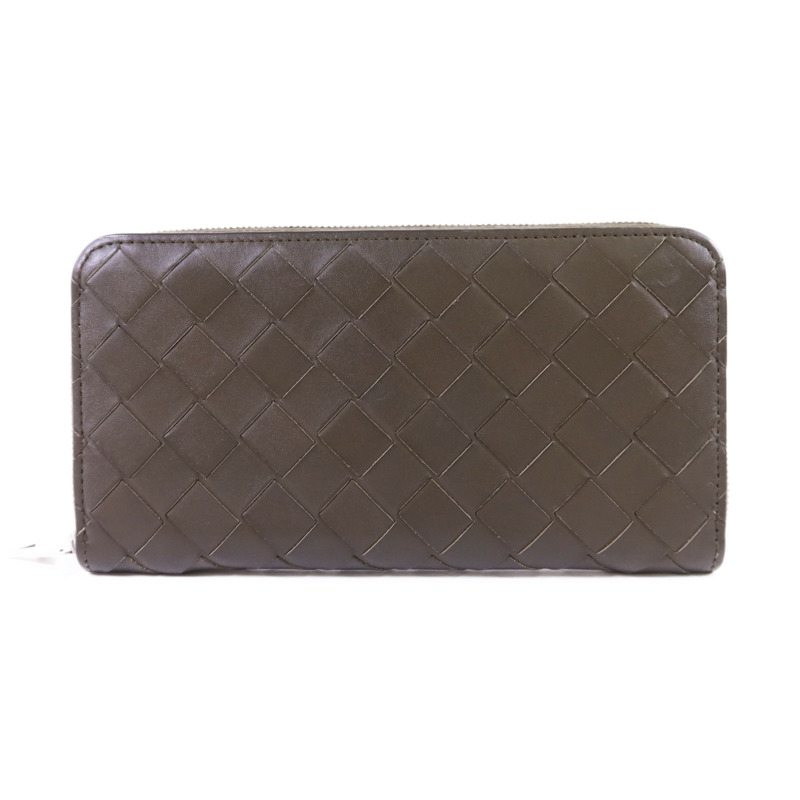 BOTTEGA VENETA 牛皮皮革Long wallet銀扣長錢包-0