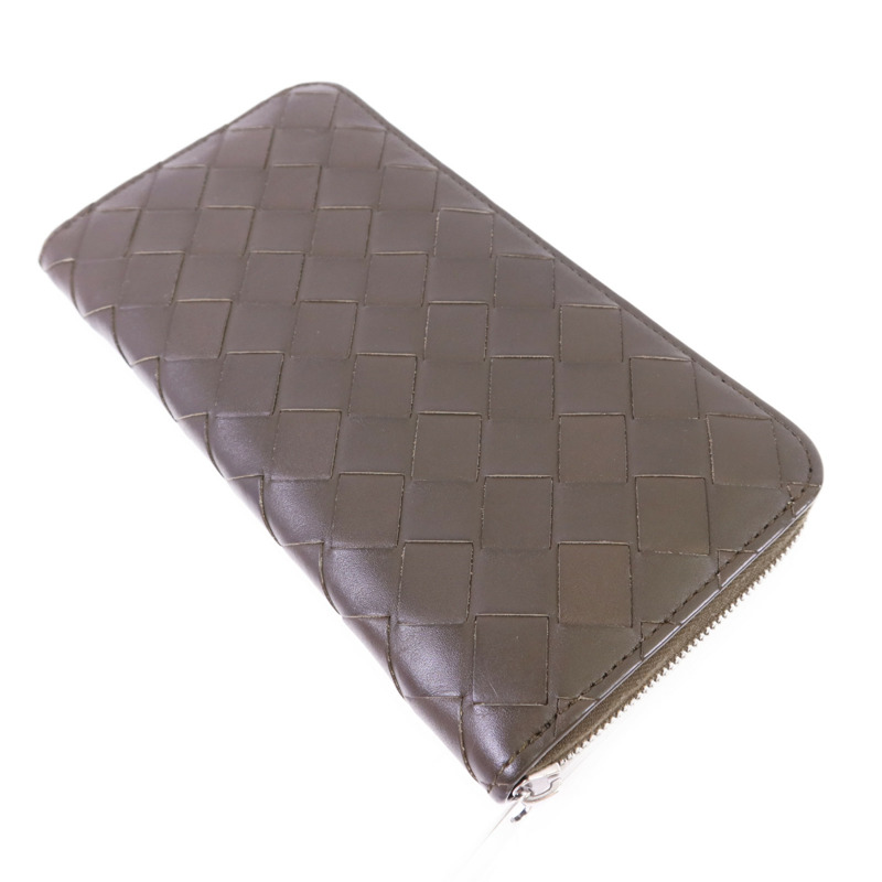 BOTTEGA VENETA 牛皮皮革Long wallet銀扣長錢包-3