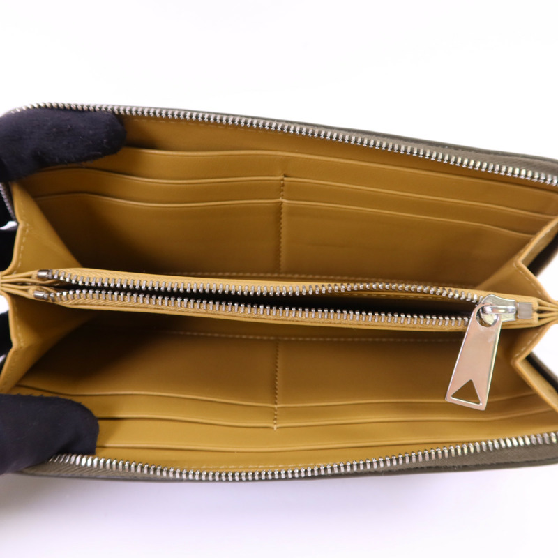 BOTTEGA VENETA 牛皮皮革Long wallet銀扣長錢包-4