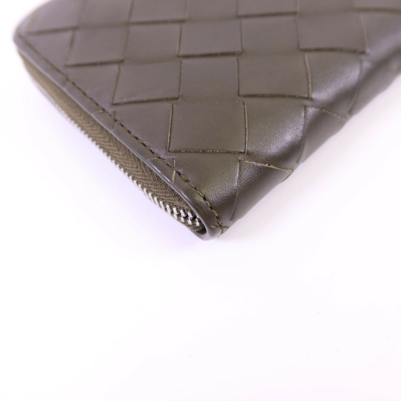 BOTTEGA VENETA 牛皮皮革Long wallet銀扣長錢包-14