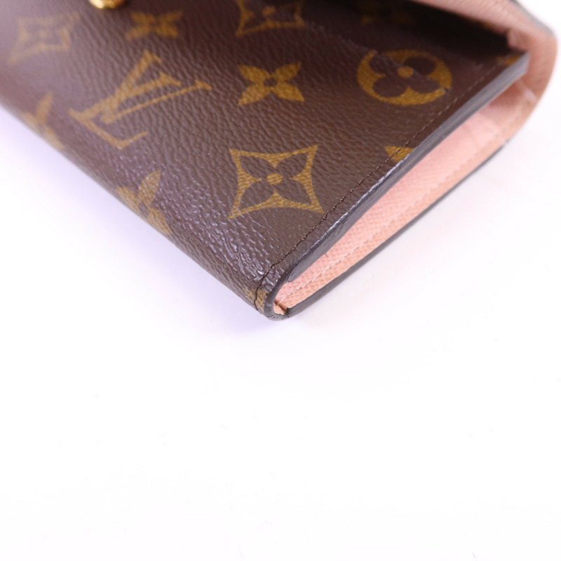 LOUIS VUITTON Monogram Portefeuille Sara金扣長錢包-9
