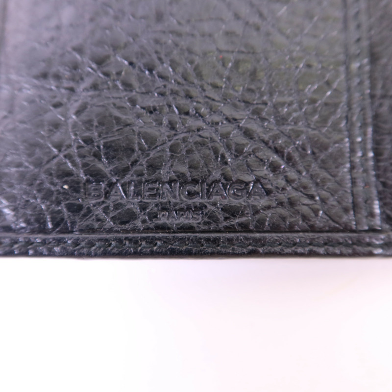 BALENCIAGA 牛皮皮革Long Wallet銀扣長錢包-6