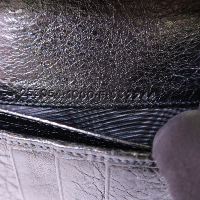 BALENCIAGA 牛皮皮革Long Wallet銀扣長錢包-7