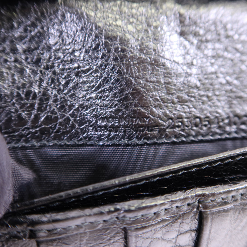 BALENCIAGA 牛皮皮革Long Wallet銀扣長錢包-8