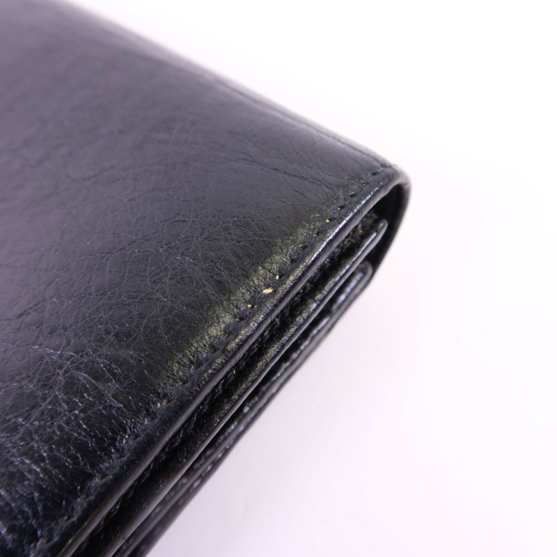 BALENCIAGA 牛皮皮革Long Wallet銀扣長錢包-15