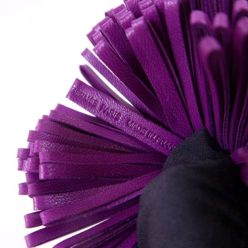 HERMES Milo皮革Carmen Key Ring銀扣鎖匙扣-7