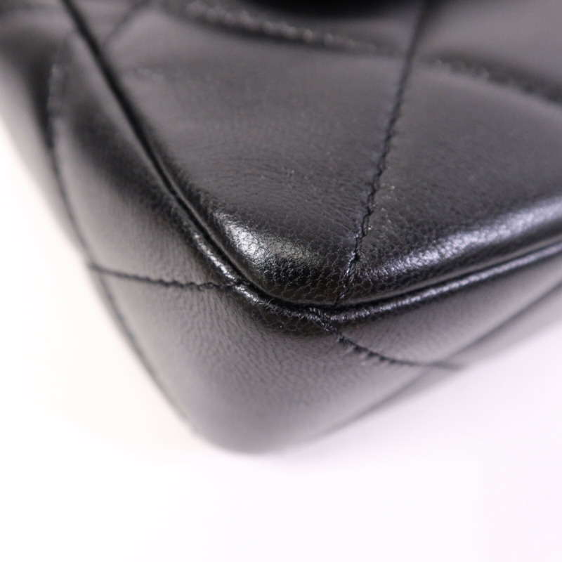 CHANEL 牛皮皮革2 Way Shoulder Bag金扣鏈帶手挽肩背兩用袋-10