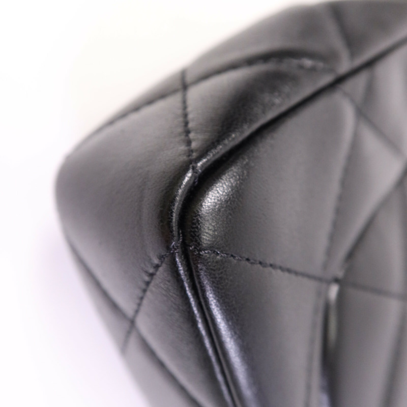 CHANEL 牛皮皮革2 Way Shoulder Bag金扣鏈帶手挽肩背兩用袋-12