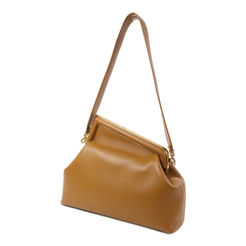 FENDI 牛皮皮革First Medium金扣肩背袋-2