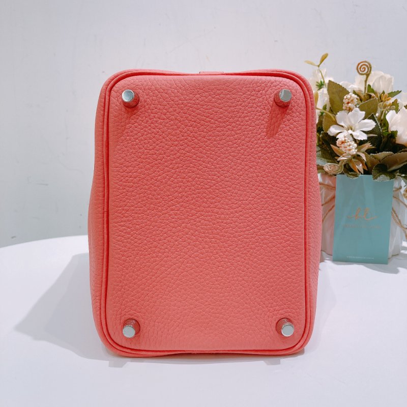 TW4704 Hermes 愛馬仕 杜鹃粉 絕頂Size菜籃子 Picotin 18 TC 8W Rose Azale x PHW-4