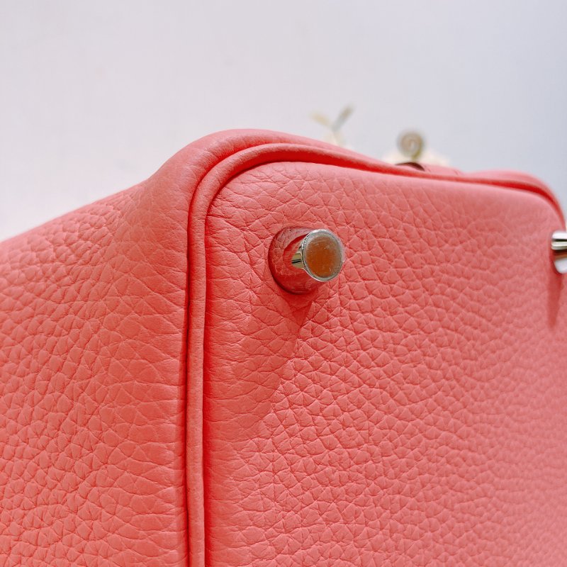 TW4704 Hermes 愛馬仕 杜鹃粉 絕頂Size菜籃子 Picotin 18 TC 8W Rose Azale x PHW-5