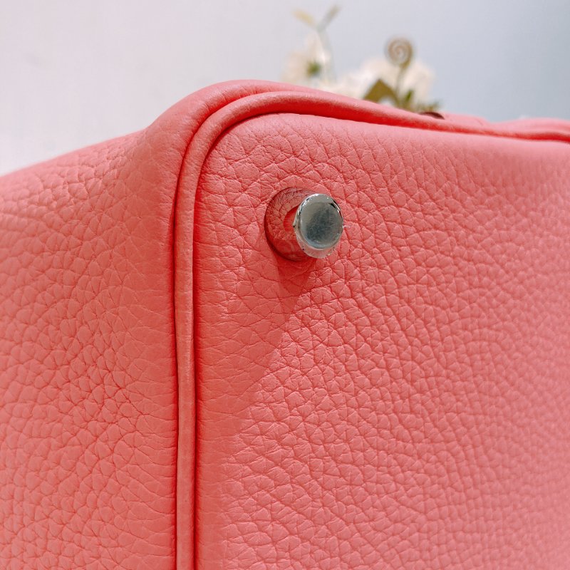 TW4704 Hermes 愛馬仕 杜鹃粉 絕頂Size菜籃子 Picotin 18 TC 8W Rose Azale x PHW-7