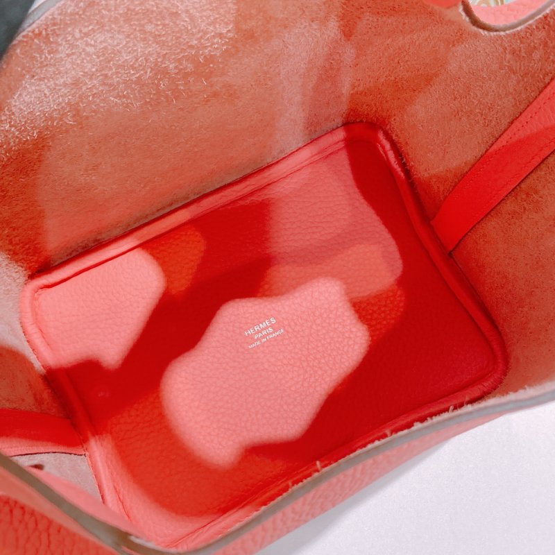 TW4704 Hermes 愛馬仕 杜鹃粉 絕頂Size菜籃子 Picotin 18 TC 8W Rose Azale x PHW-12