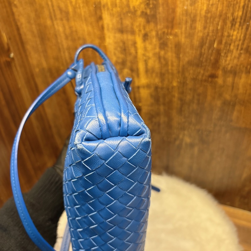 Bottega Veneta 編織斜挎包 藍色-3
