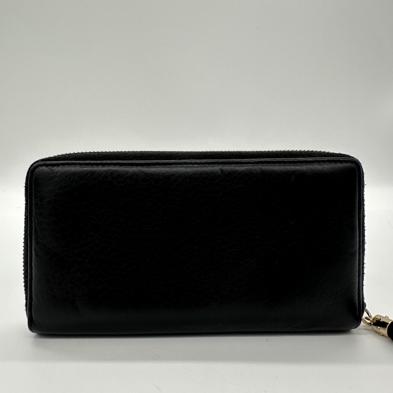 ♠️Gucci 經典 壓印 黑色 拉鍊長夾♠️-1