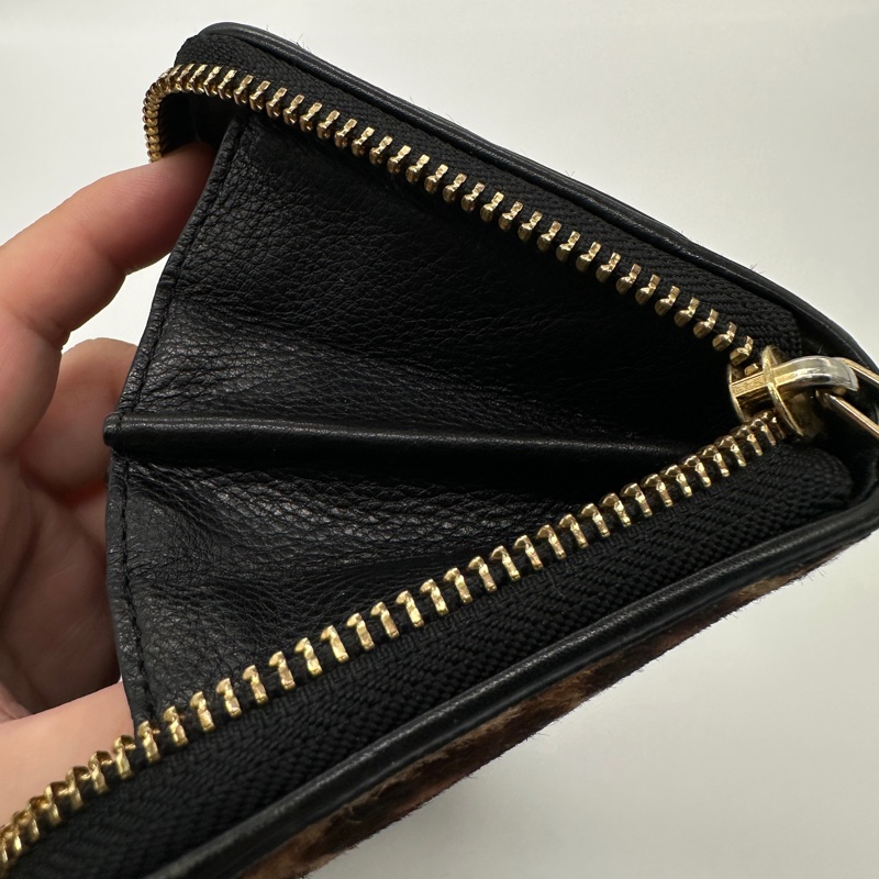 🐆MK Michael Kors 豹紋 仿皮 鐵牌長夾-14