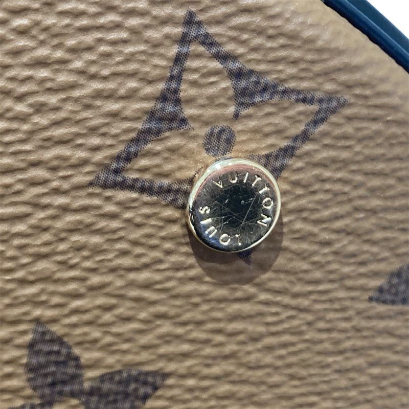LOUIS VUITTON 路易威登 M43986 MONOGRAM REVERSE CANNES 發財桶 手提包 側背包 PVC 老花 棕色 金釦-14