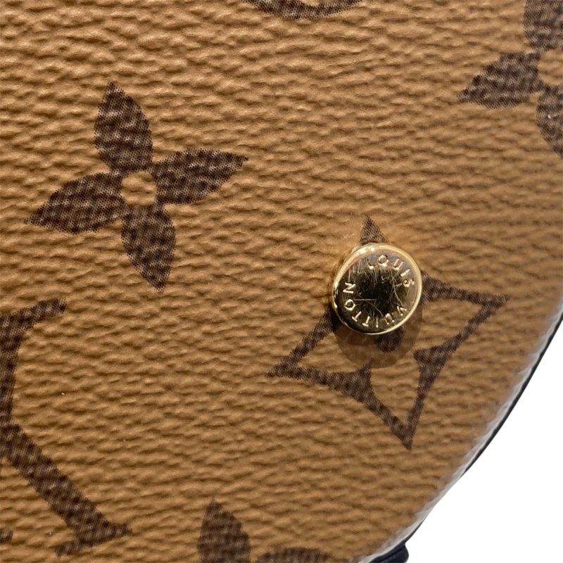 LOUIS VUITTON 路易威登 M43986 MONOGRAM REVERSE CANNES 發財桶 手提包 側背包 PVC 老花 棕色 金釦-15