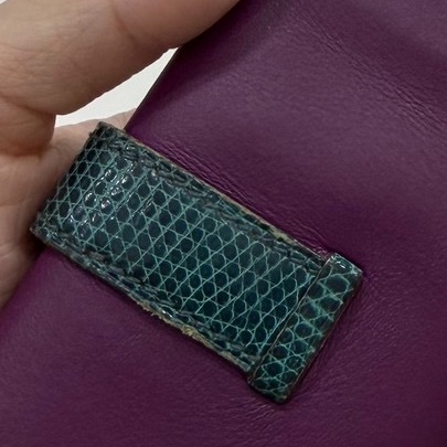 HERMES 愛馬仕 BEARN KEY RING 紫色 鑰匙包 鑰匙圈-10