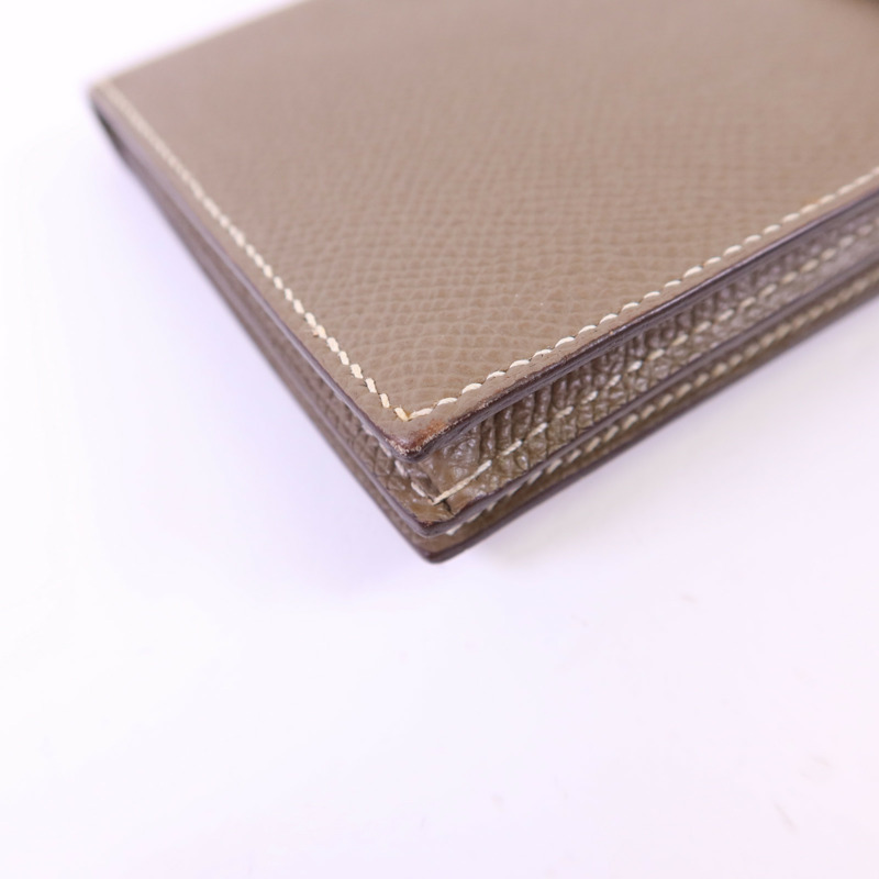 HERMES Epsom皮革Bearn Long Wallet金扣長錢包-14